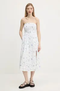 Lněné šaty Hollister Co.