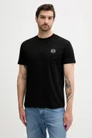 Bavlněné tričko Armani Exchange pánské, černá barva, XM000558 AF10358