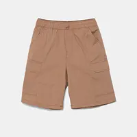 Dětské kraťasy United Colors of Benetton hnědá barva, nastavitelný pas, 4L2VC9046