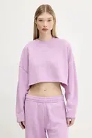 Bavlněná mikina Hugo Blue dámská, fialová barva, hladká, 50545035