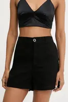 Kraťasy Answear.LAB dámské, černá barva, high waist