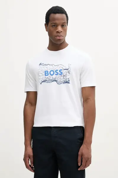 Bavlněné tričko BOSS Orange