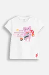 Dětské tričko Coccodrillo bílá barva, MAXITROPIC GIRL NEWBORN