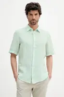 Lněná košile BOSS Orange