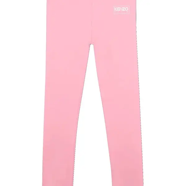Dětské legíny Kenzo Kids růžová barva, hladké, K61003