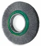 Metallkraft® Drátěný kotouč vlnitý na nerez 250 x 30, O drátu 0,2 mm