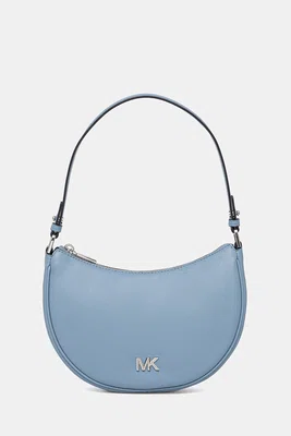 Kožená kabelka MICHAEL Michael Kors modrá barva, 32S5S8QU1L