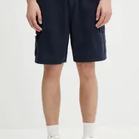 Bavlněné šortky Barbour Barbour Grindle Cargo Relaxed Short tmavomodrá barva, MST0062
