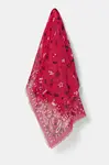 Bavlněný šátek ZADIG&VOLTAIRE dámský, růžová barva, OWSC01499
