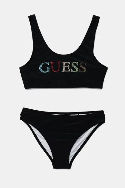 Dvoudílné dětské plavky Guess 2-pack černá barva, J5GZ00 KCA60