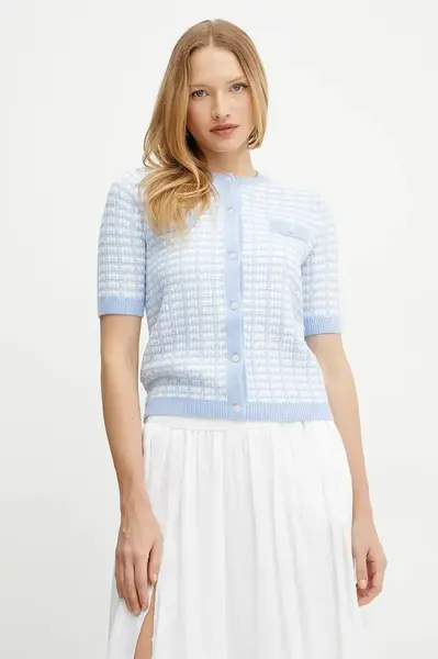 Kardigan Morgan MORESA dámský, modrá barva, MORESA