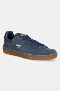 Semišové sneakers boty Lacoste BASESHOT