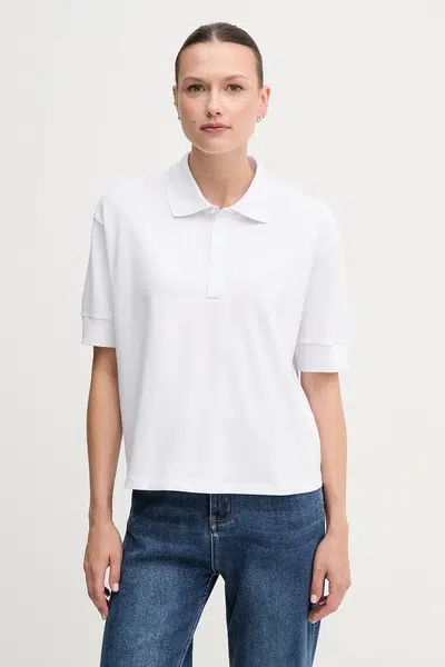 Polo tričko Armani Exchange dámské, bílá barva, XW000887 AF10819