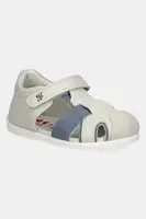 Kožené sandály Garvalin béžová barva, 252312