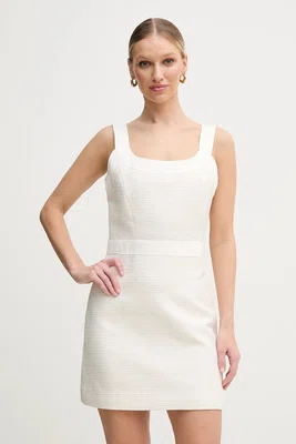 Šaty Guess ELSIE béžová barva, mini, W5GK77 WH610