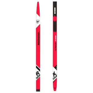 Rossignol R-SKIN ULTRA STIFF-XC Klasické běžecké lyže se stoupacími pásy, červená, velikost