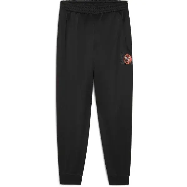 Puma ACTIVE SPORTS GRAPHIC POLY PANTS B Chlapecké tepláky, černá, velikost