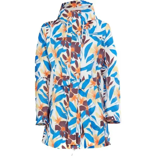 FUNDANGO REGINA II Dámský jarní kabát, modrá, velikost