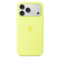Originální kryt Silicone Case with MagSafe pro Apple iPhone 17 Pro Max, neon yellow
