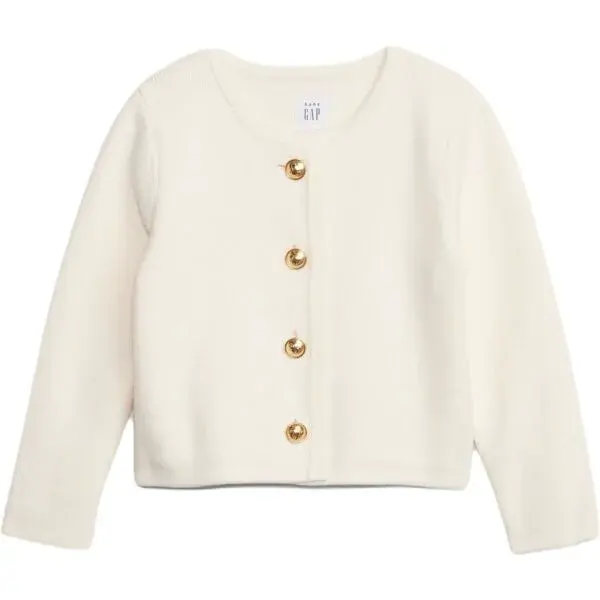 GAP BABY Dětský svetr, bílá, velikost
