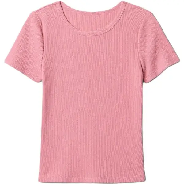 GAP SS RIB Dívčí tričko, lososová, velikost