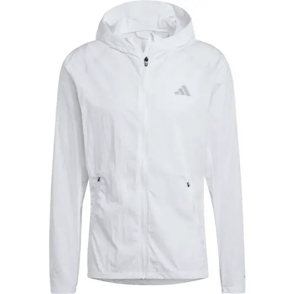 adidas MARATHON JACKET Pánská běžecká bunda, bílá, velikost XXL