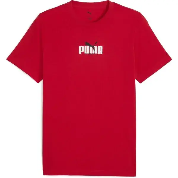 Puma GRAPHIC WORDING TEE Pánské triko, červená, velikost