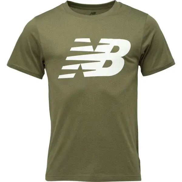 New Balance NB CLASSIC NB TEE Pánské triko, khaki, velikost