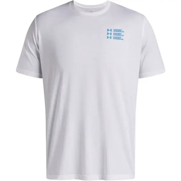 Under Armour TRIPLE STACK Pánské triko, bílá, velikost M