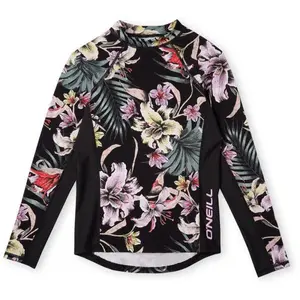 O'Neill SKINS Dívčí funkční tričko, černá, velikost 6Y