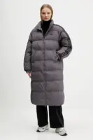 Bunda adidas Originals Long Puffer fialová barva, zimní, JX2952