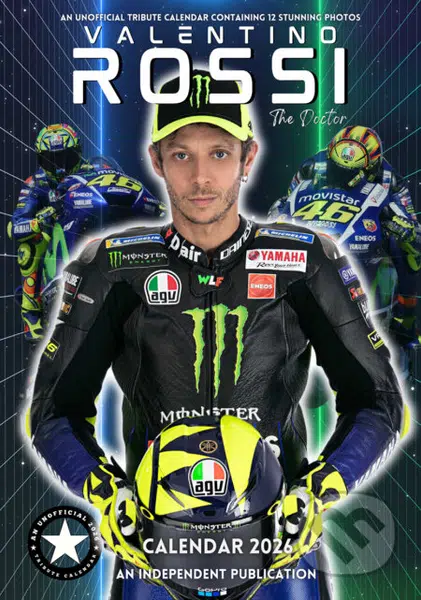 Nástěnný kalendář 2026: Valentino Rossi (A3 29,7 x 42 cm)