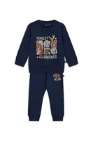 Dětská bavlněná tepláková souprava Lego LWSANYU 703 tmavomodrá barva, 11011020