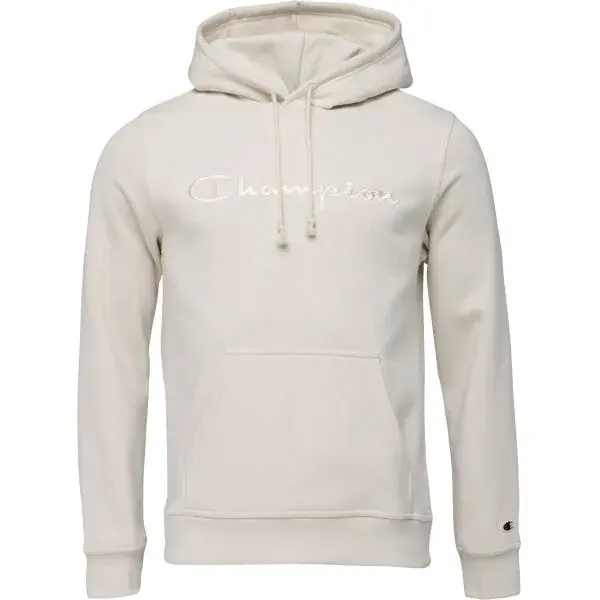 Champion HOODED Pánská mikina, béžová, velikost