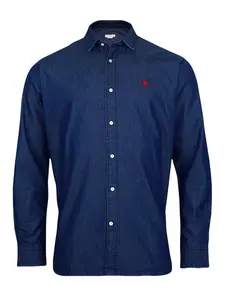 U.S. POLO ASSN. Košeľa  modrá denim / červená