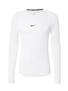 NIKE Funkčné tričko 'Pro'  čierna / biela