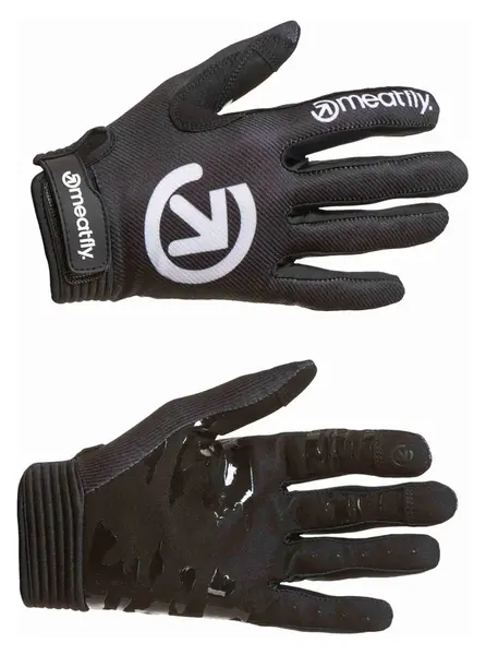 Meatfly bike rukavice Handler Black / White | Černá | Velikost XXL