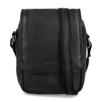 Pánská kožená crossbody/taška černá - Diviley Harys