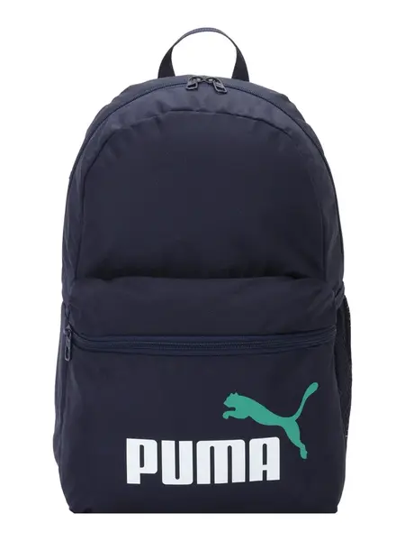 PUMA Batoh 'PHASE'  námornícka modrá / zelená / biela