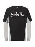 QUIKSILVER Funkčné tričko 'SYNC DOUBLE'  sivá / čierna / biela
