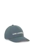 Karl Lagerfeld Čiapka 'Essential'  modrosivá / biela
