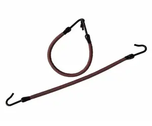 Gumička do vlasů s háčkem Duko 8013 - hnědá, 2 ks (8013C-hně)