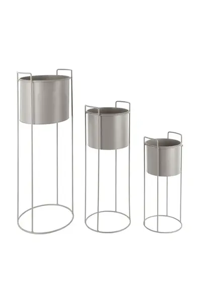 Present Time  Sada květináčů se stojanem  3-pack