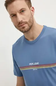 Pepe Jeans Bavlněné tričko Pepe Jeans ADUR