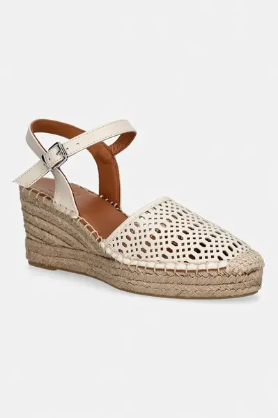 Billi Bi espadrily na klínku dámské kožené