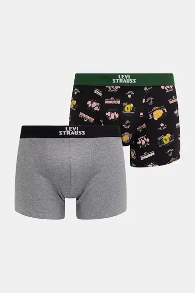Levi's boxerky pánske bavlnené s elastanom 2-pak