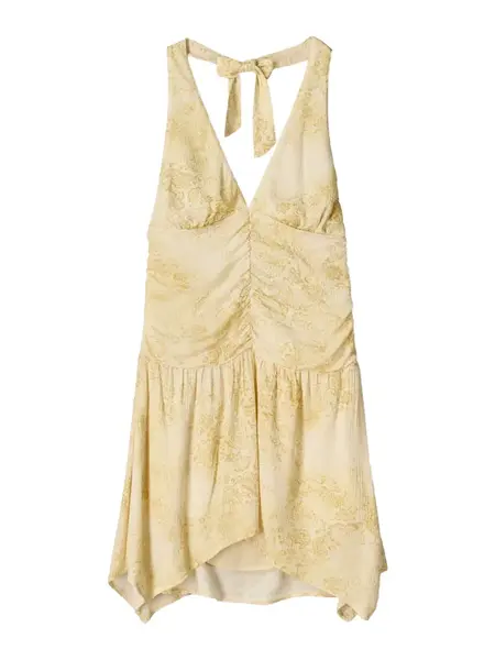 Bershka Šaty  piesková / olivová