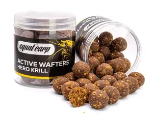 Squat carp vyvážené boilies active wafters hero krill - 150 g 24 mm
