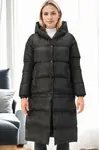 Z9772 DEWBERRY SHORTENED WOMEN'S COAT-BLACK