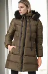 Z9764 DEWBERRY WOMEN'S COAT-KHAKI